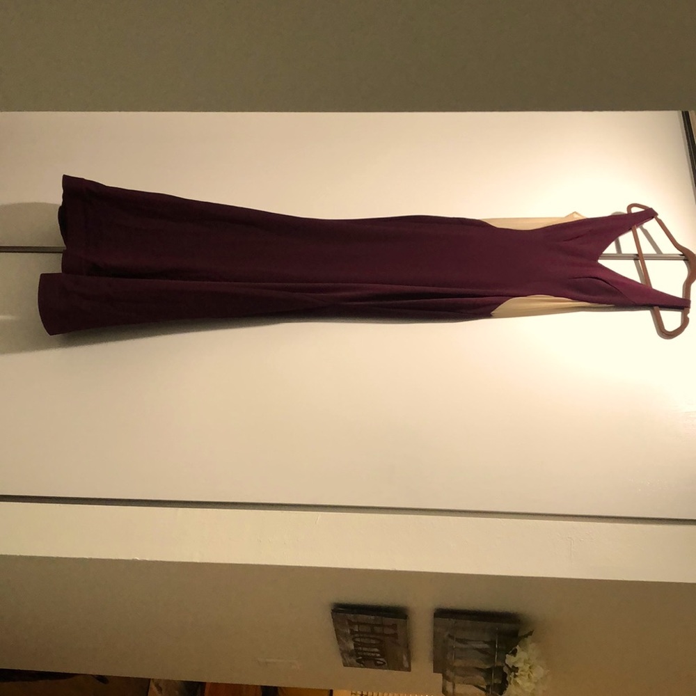 Xscape Formal Burgundy/Nude Dress